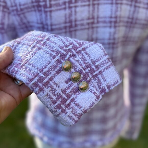 Theory Women's Braided Texture Blazer Sz 6 - Picture 6 of 10